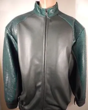 G-Gator Green Python/Lambskin Jacket