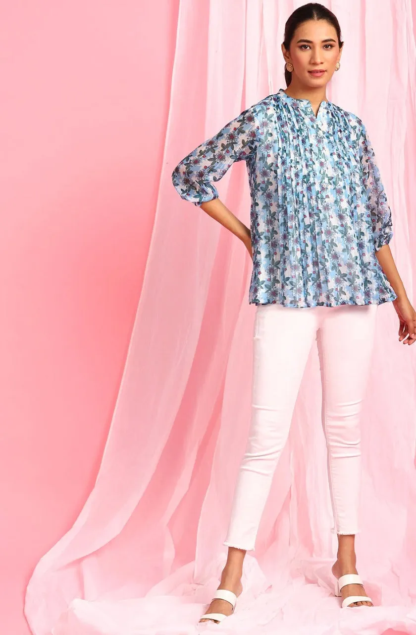 Georgette Floral Print Top