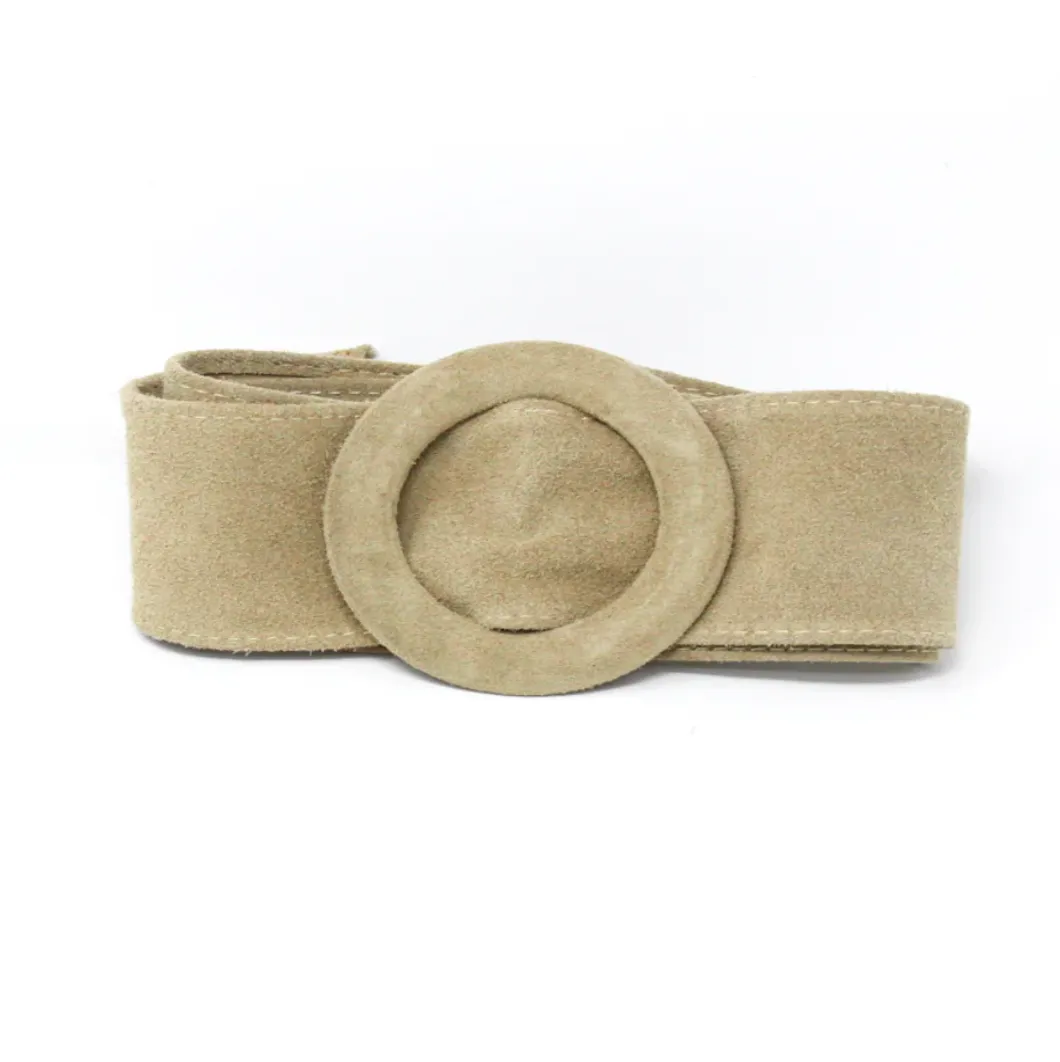 GF Suede Belt Circle Buckle