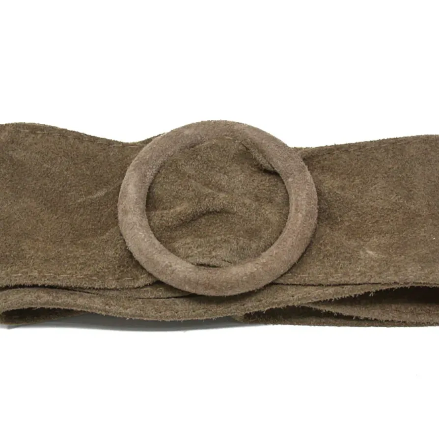 GF Suede Belt Circle Buckle