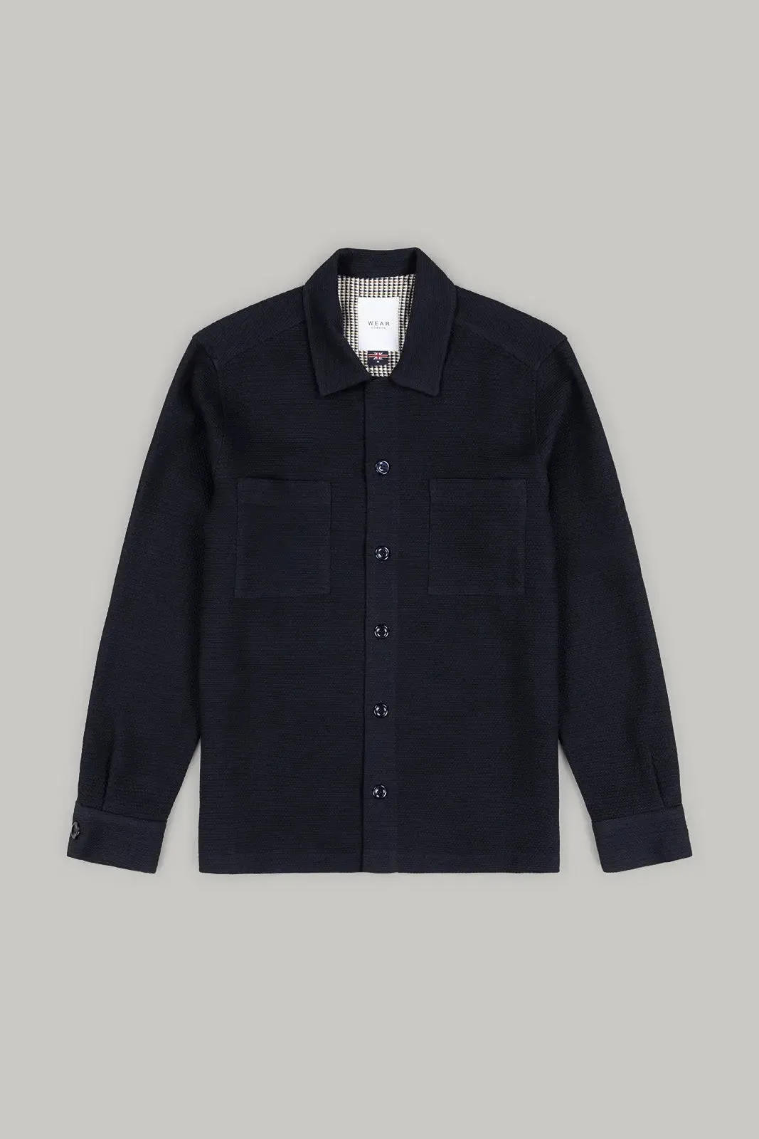 Gravel Long Sleeve Shirt - Navy Malta