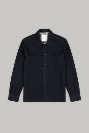 Gravel Long Sleeve Shirt - Navy Malta