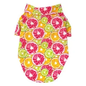 Hawaiian Camp Shirt - Citrus Slice