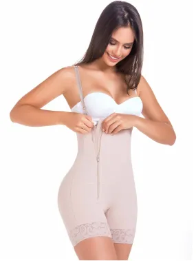 High Waisted Tummy Control Strapless Shapewear Bodysuit Fajas MaríaE 9143