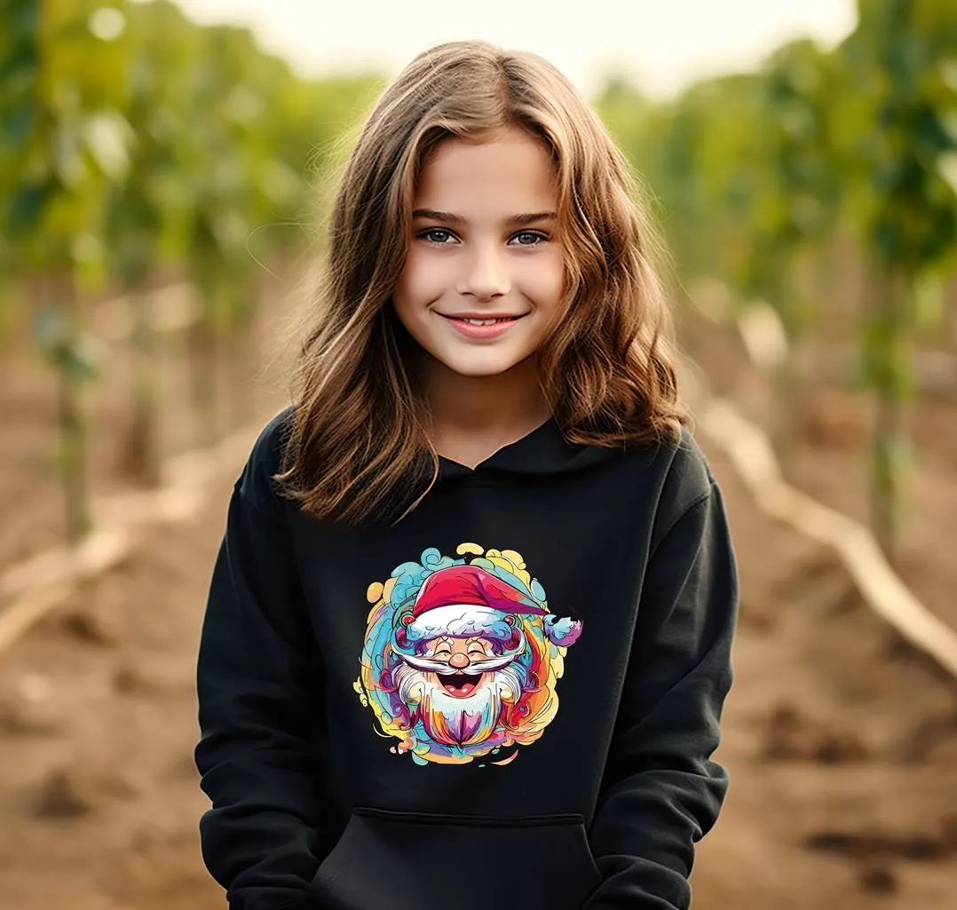 Hoodie Kinder - Weihnachtsmann (bunt)