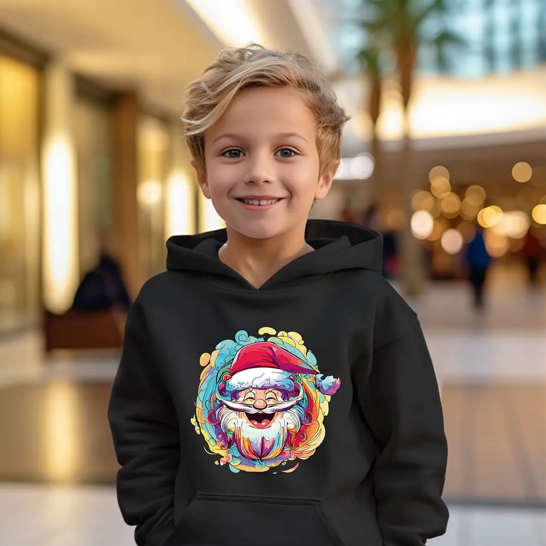 Hoodie Kinder - Weihnachtsmann (bunt)