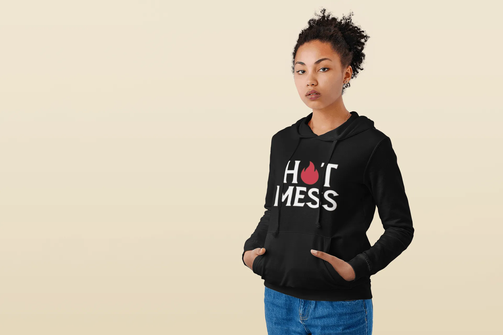 Hot Mess Hoodie Top Koala Soft Style MidWeight Pullover