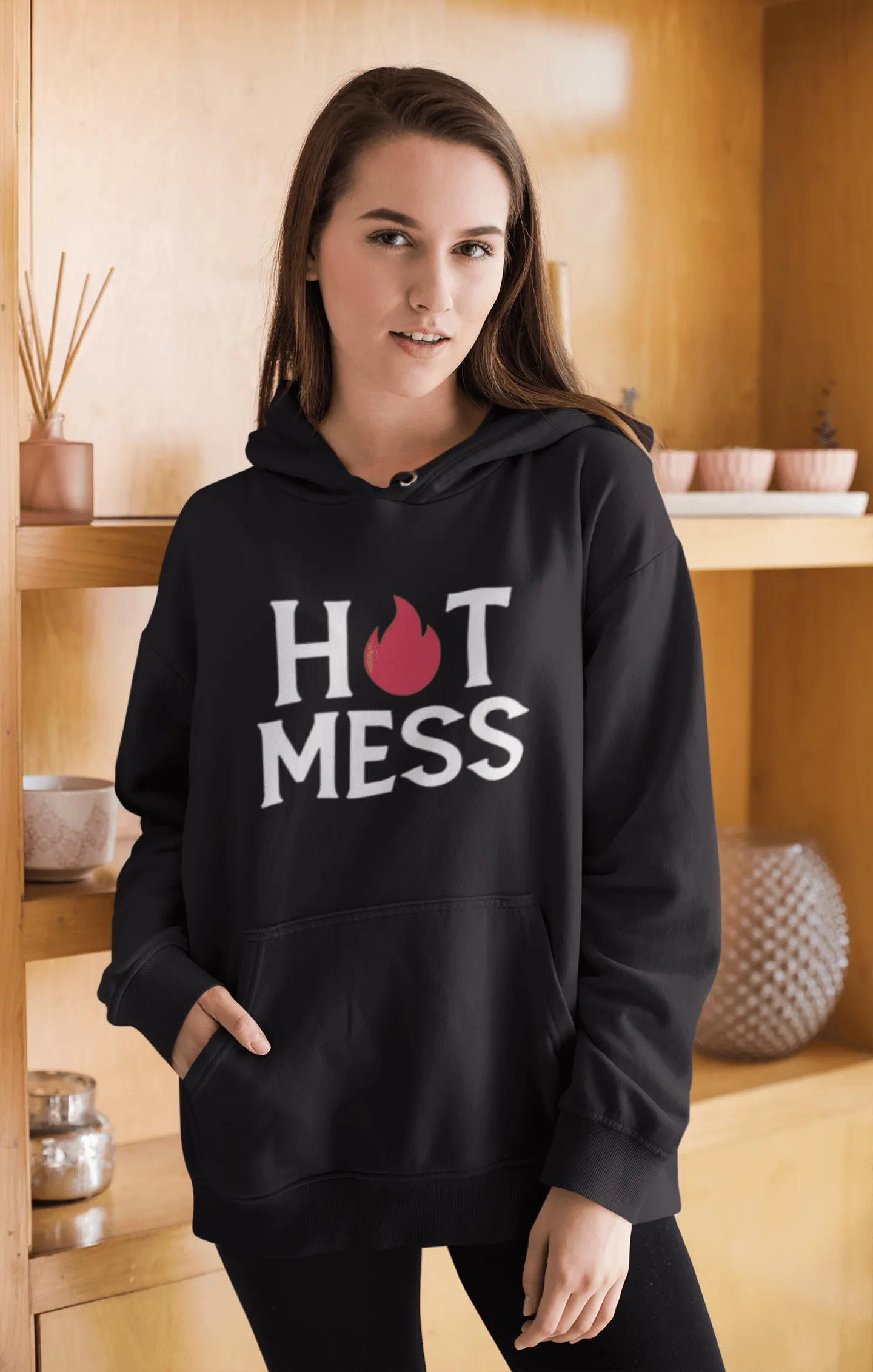 Hot Mess Hoodie Top Koala Soft Style MidWeight Pullover