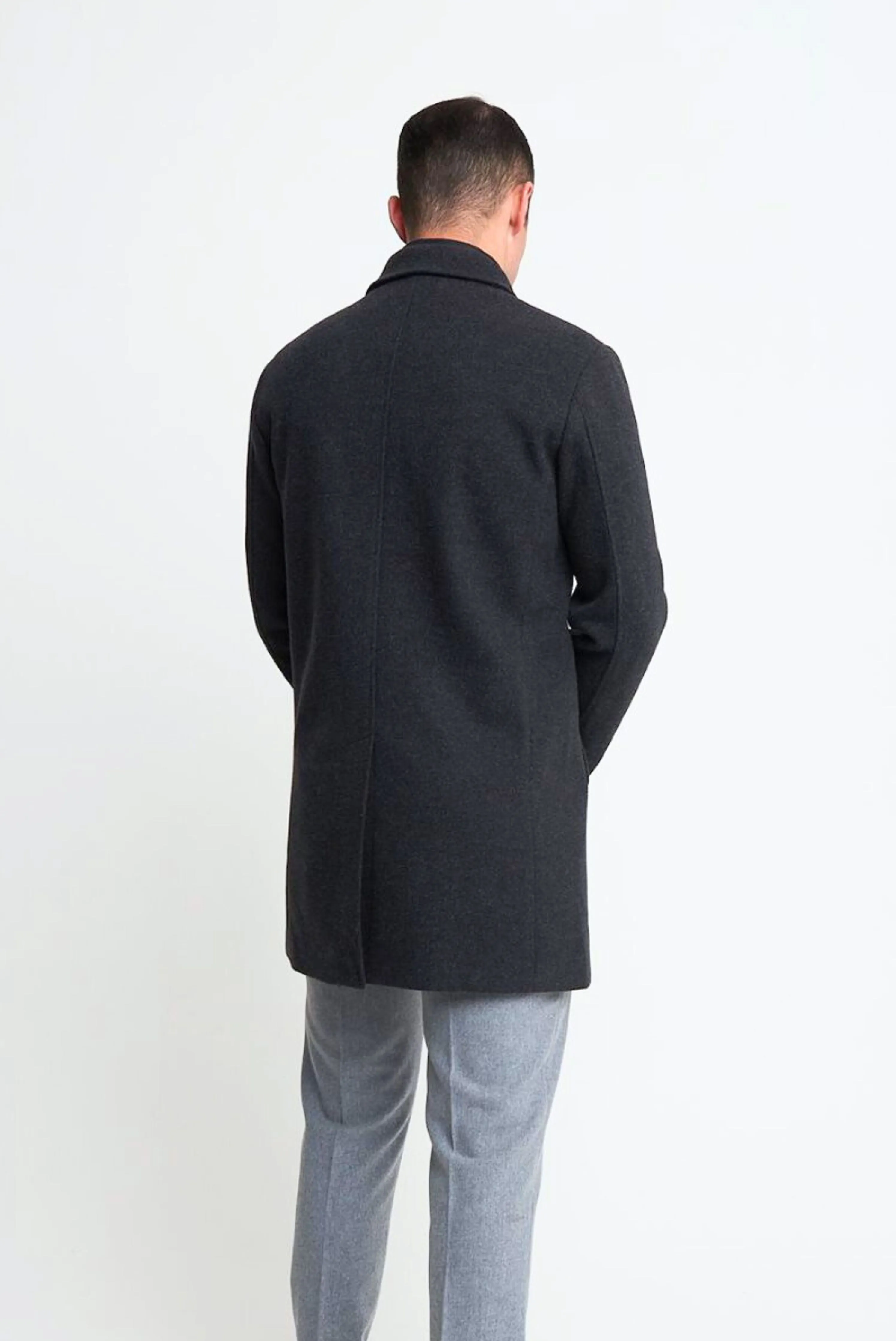 Johan Insert Coat in Charcoal