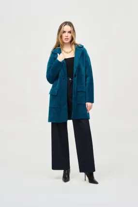 Joseph Ribkoff Twilight Feather Yarn Sweater Coat