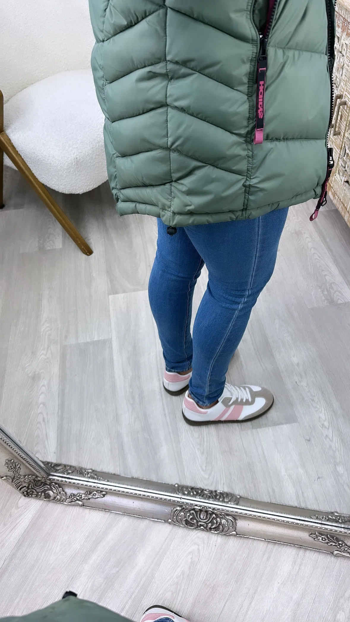 Julika Khaki Puffer Jacket