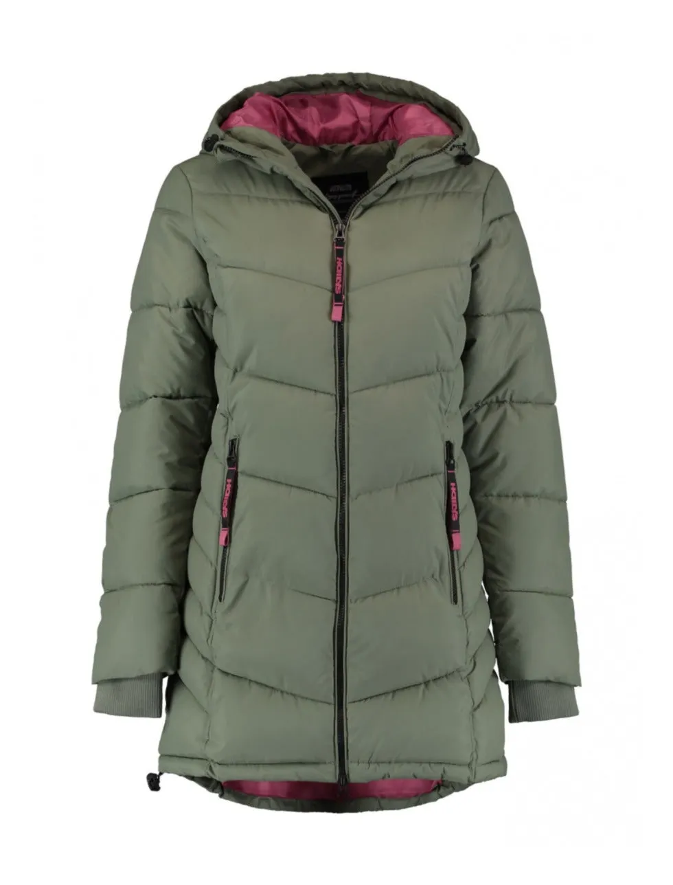 Julika Khaki Puffer Jacket