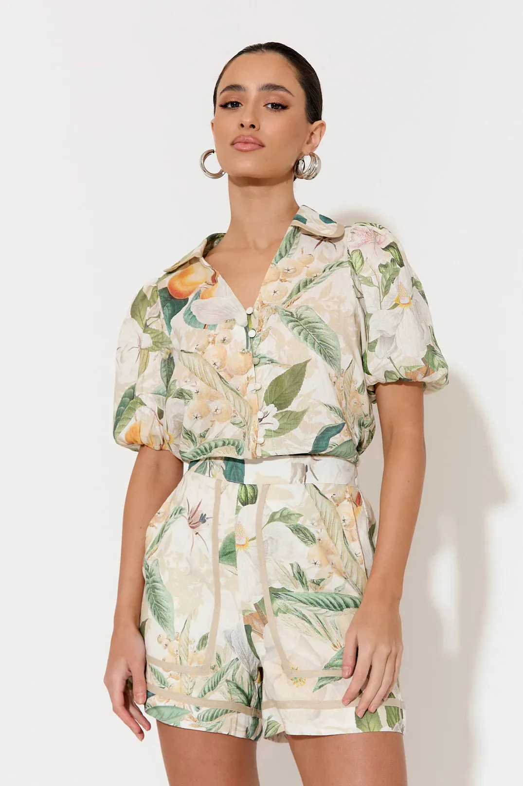 Kate Adelaide Print Short Sleeve Shirt