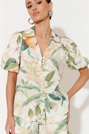 Kate Adelaide Print Short Sleeve Shirt