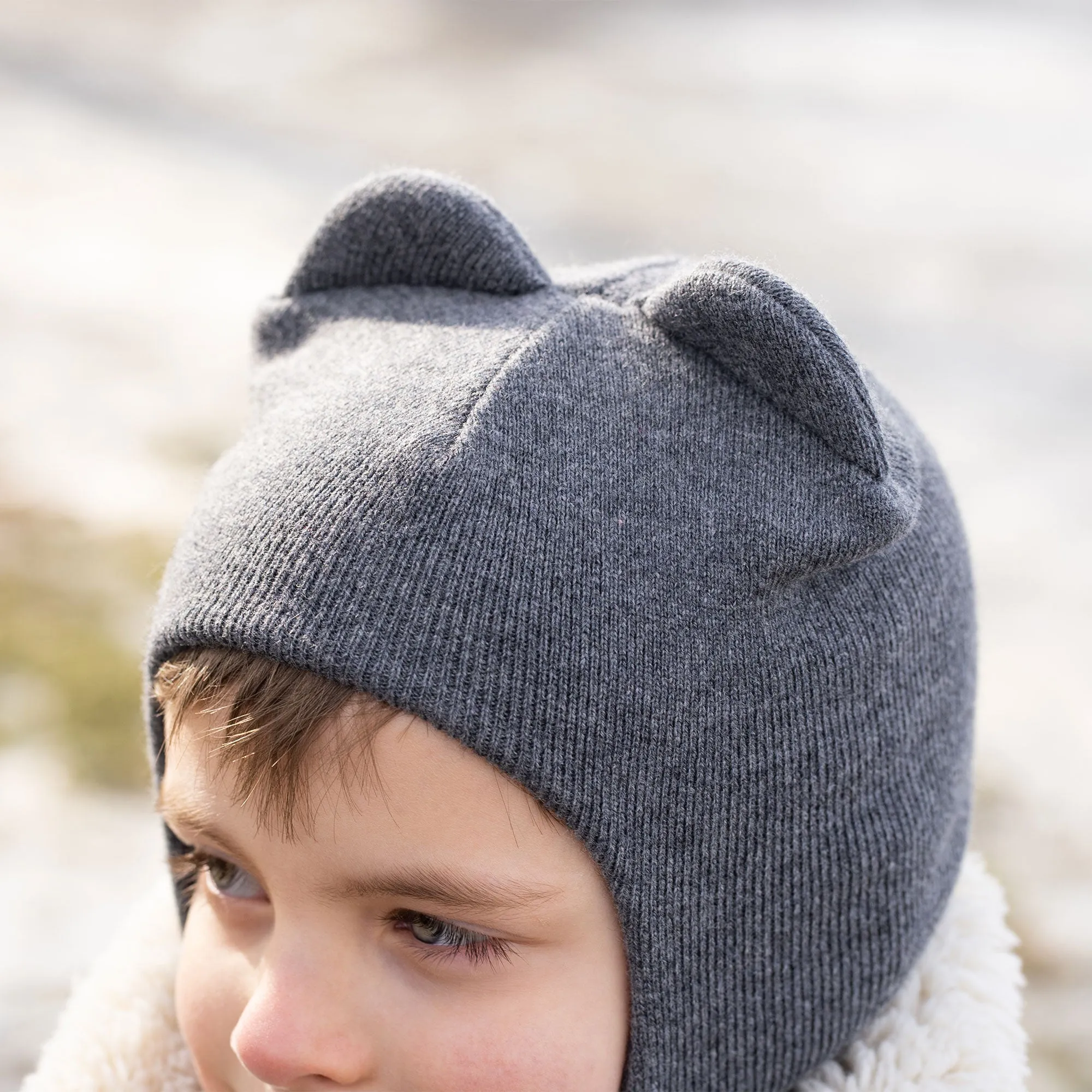 Kids' Knit Balaclava & Gloves Merino & Cashmere 2-Piece