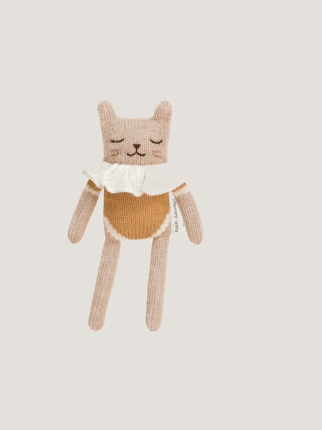 Kitten Soft Toy - Ochre Bodysuit