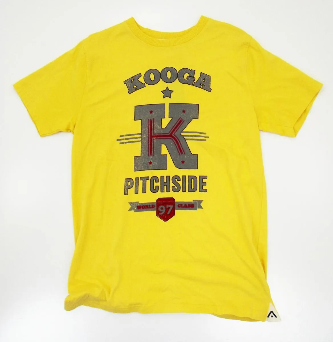 Kooga Pitch Side Mens Mustard Printed T-Shirt