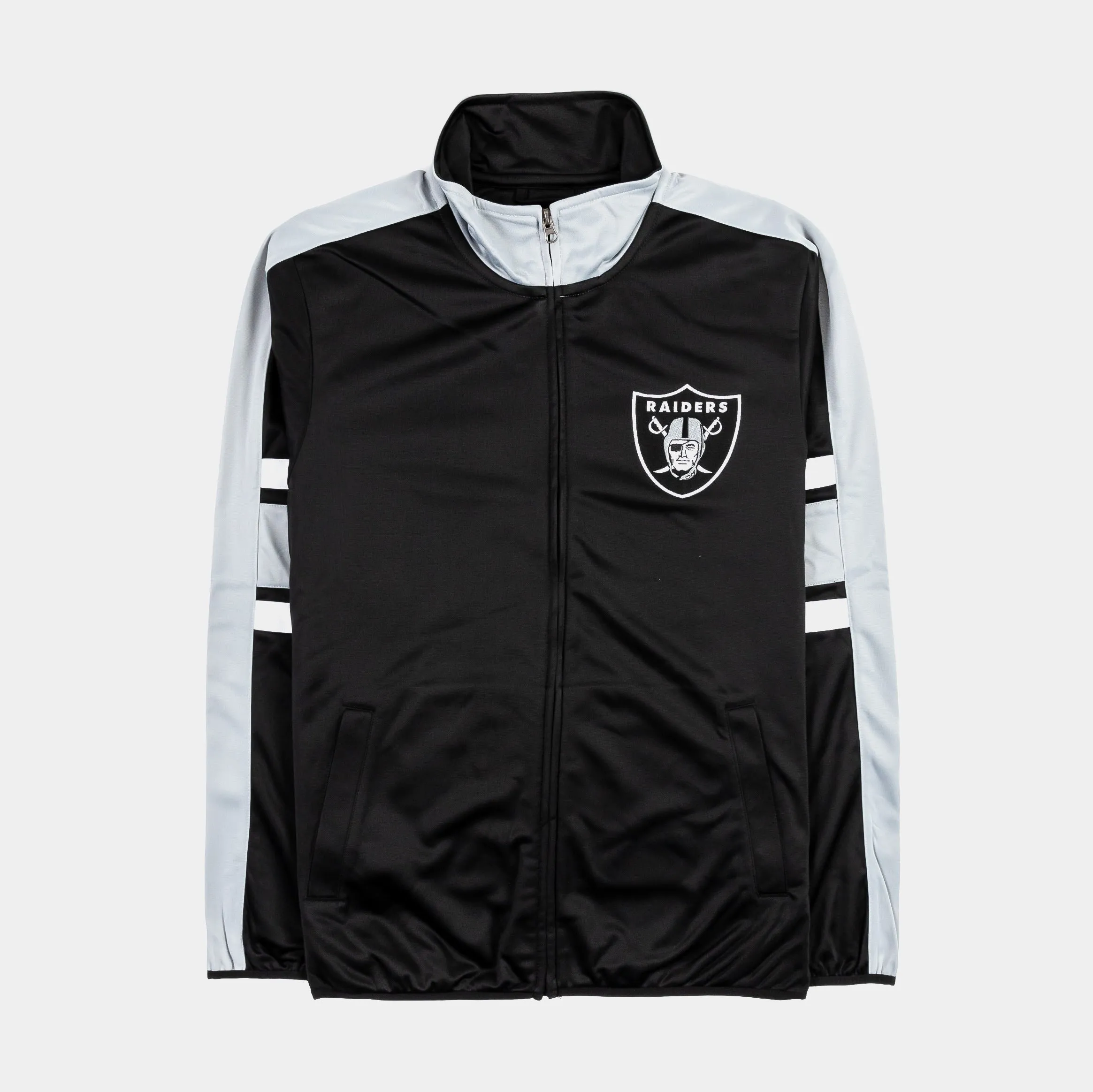 Las Vegas Raiders Quick Snap Track Mens Jacket (Black)