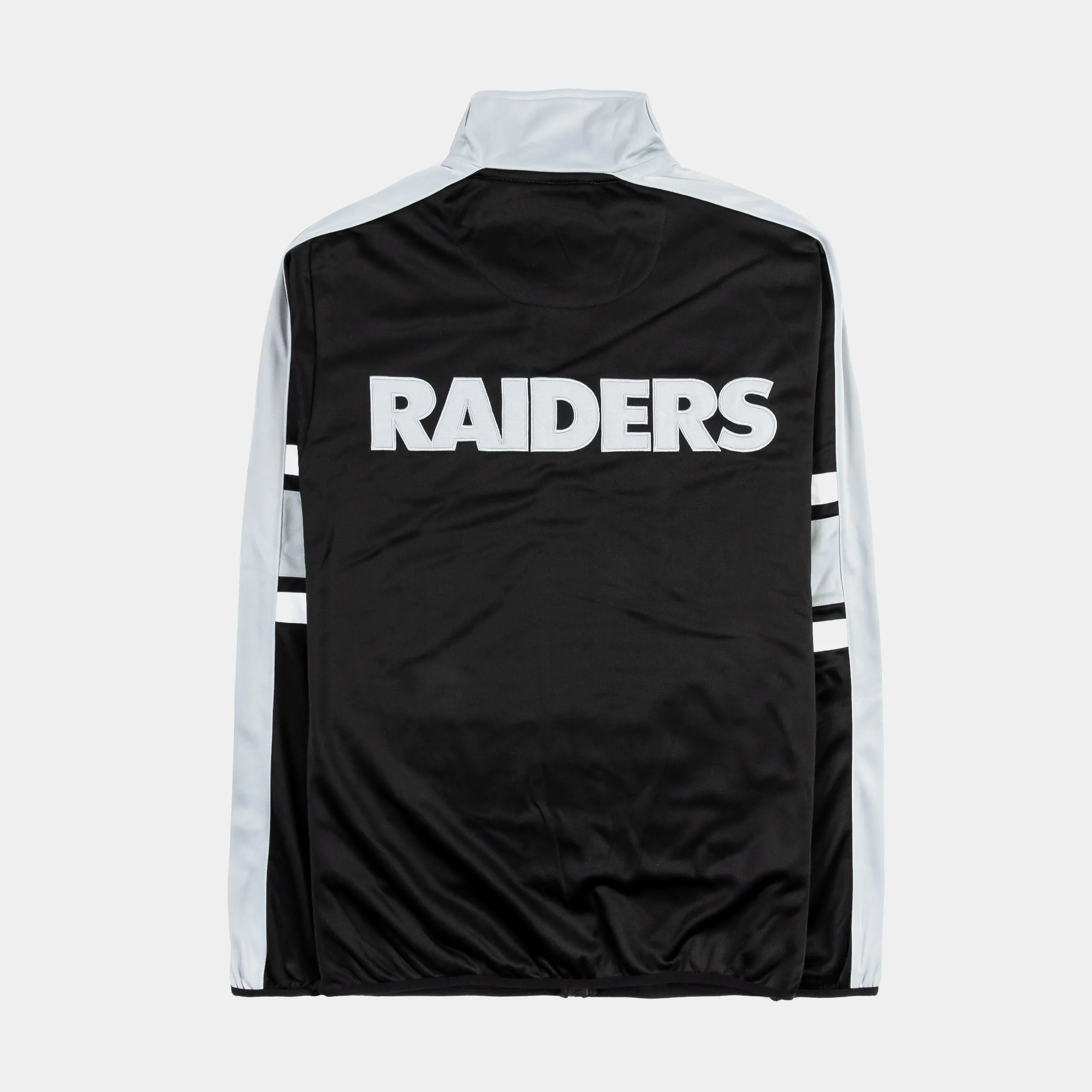 Las Vegas Raiders Quick Snap Track Mens Jacket (Black)