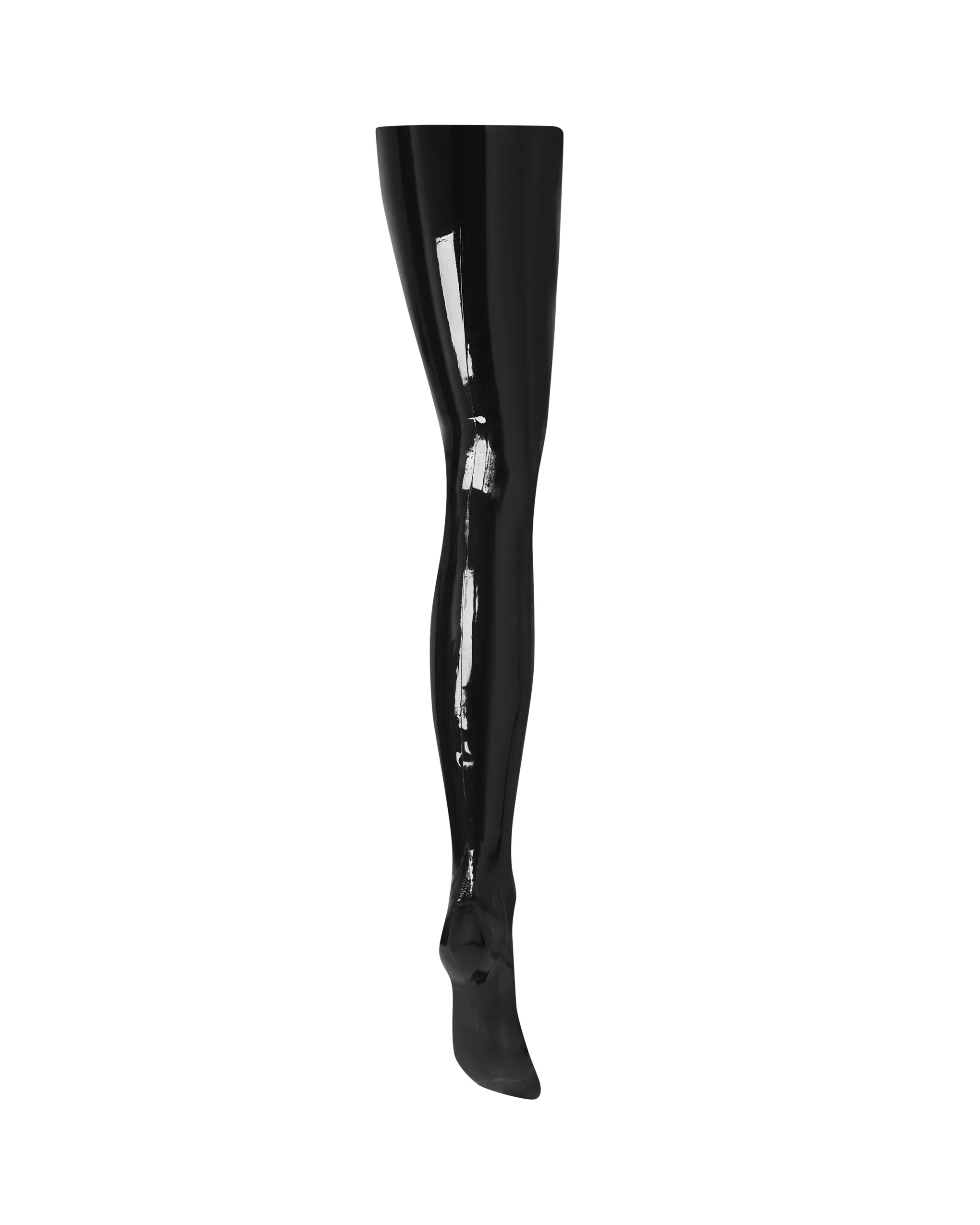 Latex Thigh Highs Black