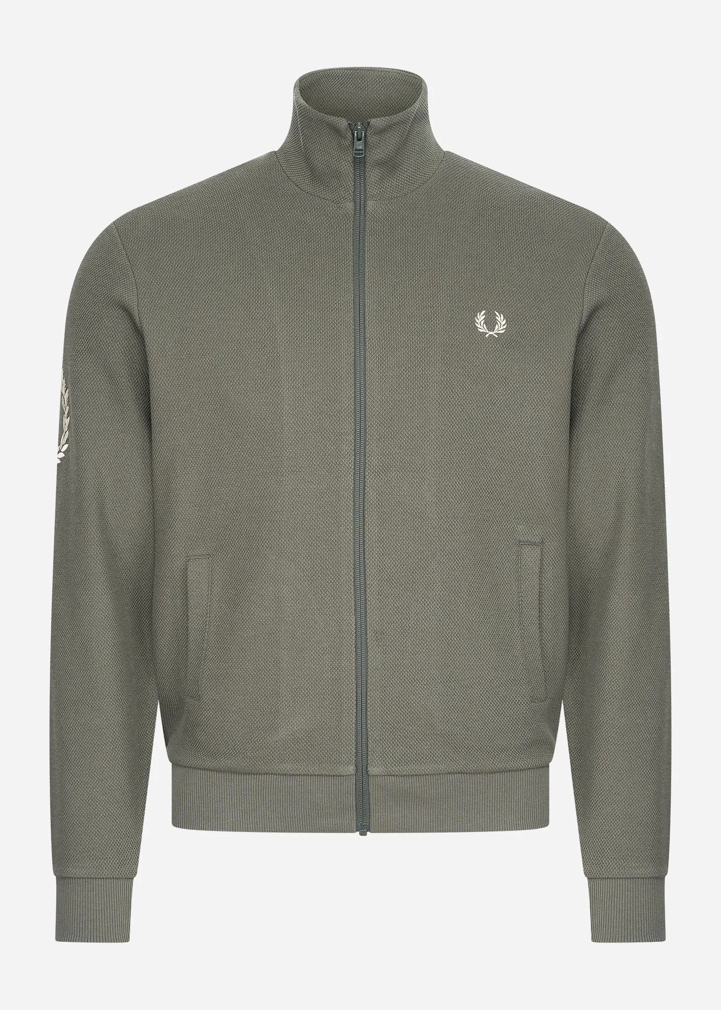 Laurel wreath sleeve track jacket - field green