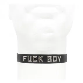 Leather Collar - FUCK BOY