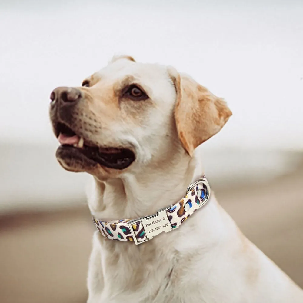 Leopard Print Custom Collar