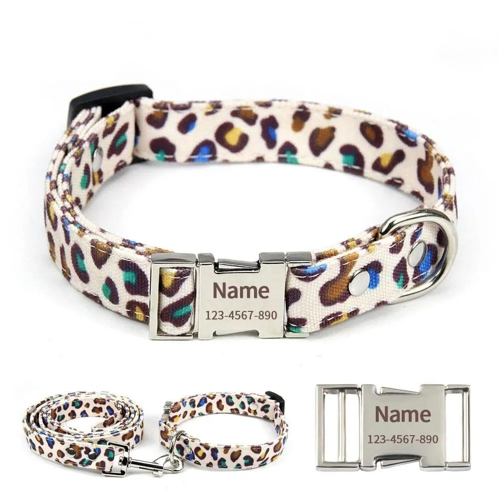 Leopard Print Custom Collar