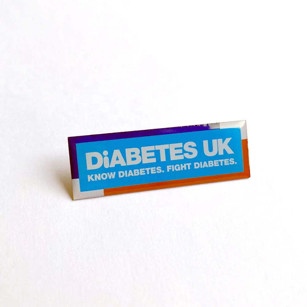 Light Blue Diabetes UK Lapel Badge