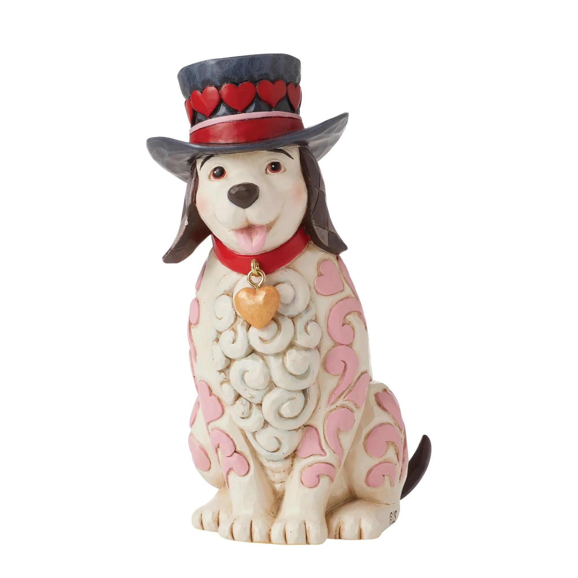 Love Themed Dog with Top Hat