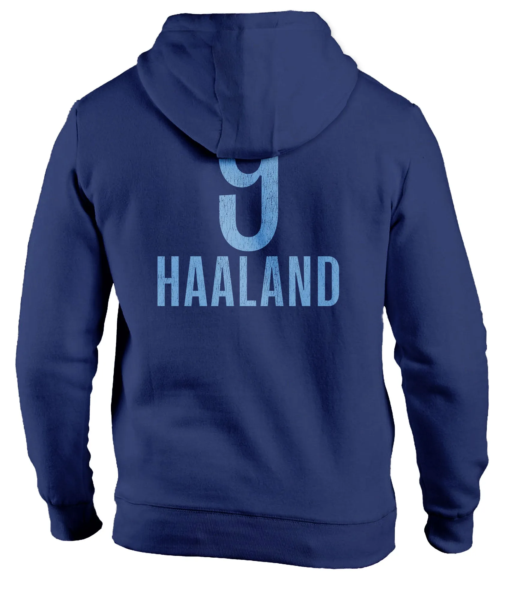 Manchester City FC Erling Haaland Fleece Pullover Hoodie - Navy