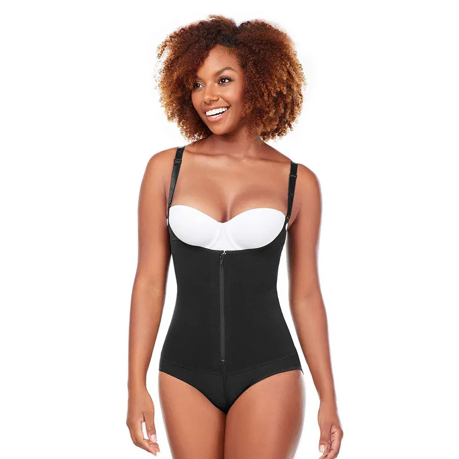 MariaE Women Tummy Control High Compression Shapewear Bodysuit (Black)