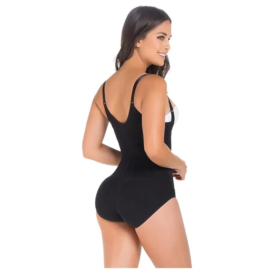 MariaE Women Tummy Control High Compression Shapewear Bodysuit (Black)