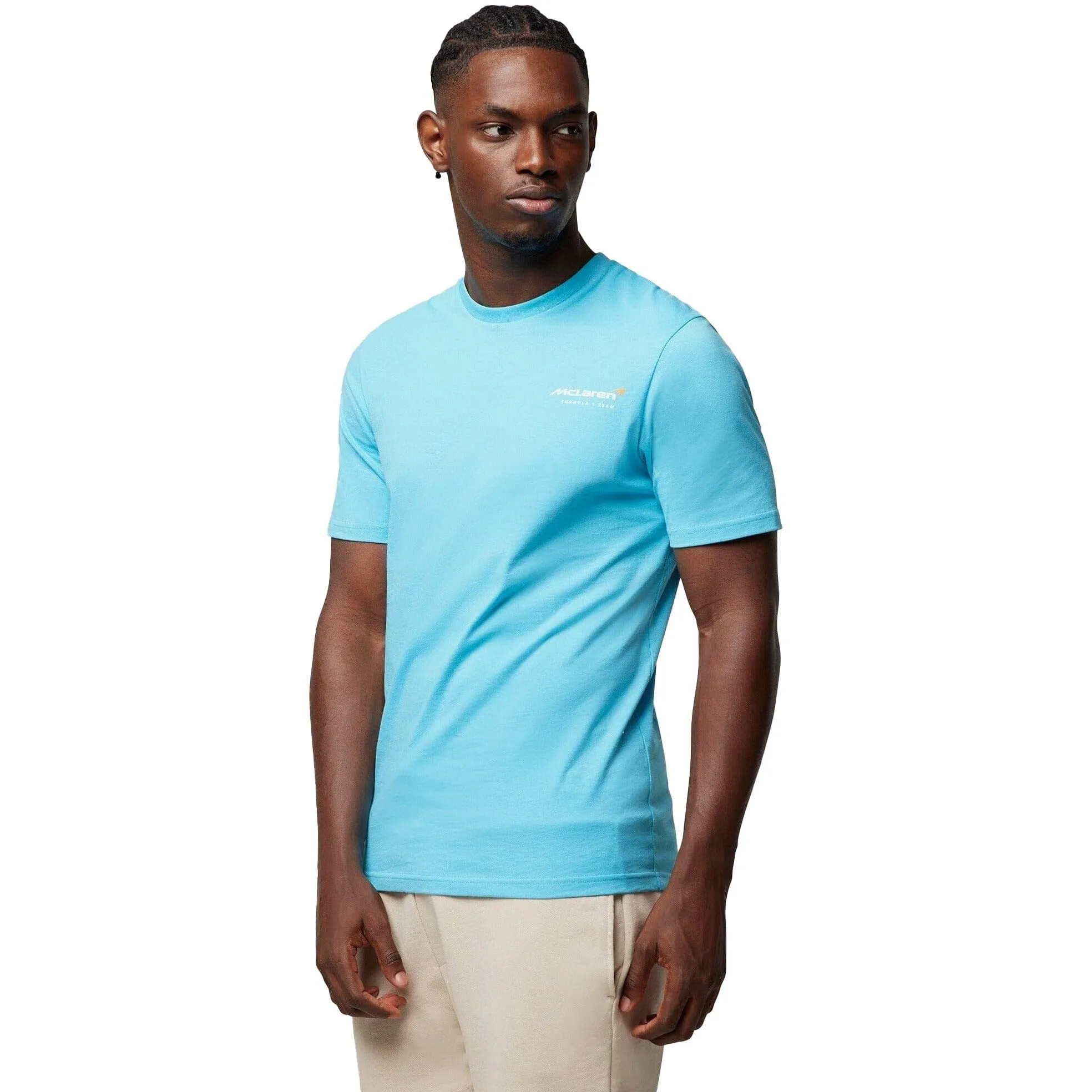 McLaren F1 Men's Dynamic T-Shirt - Cloud Blue/Aquarius/Papaya