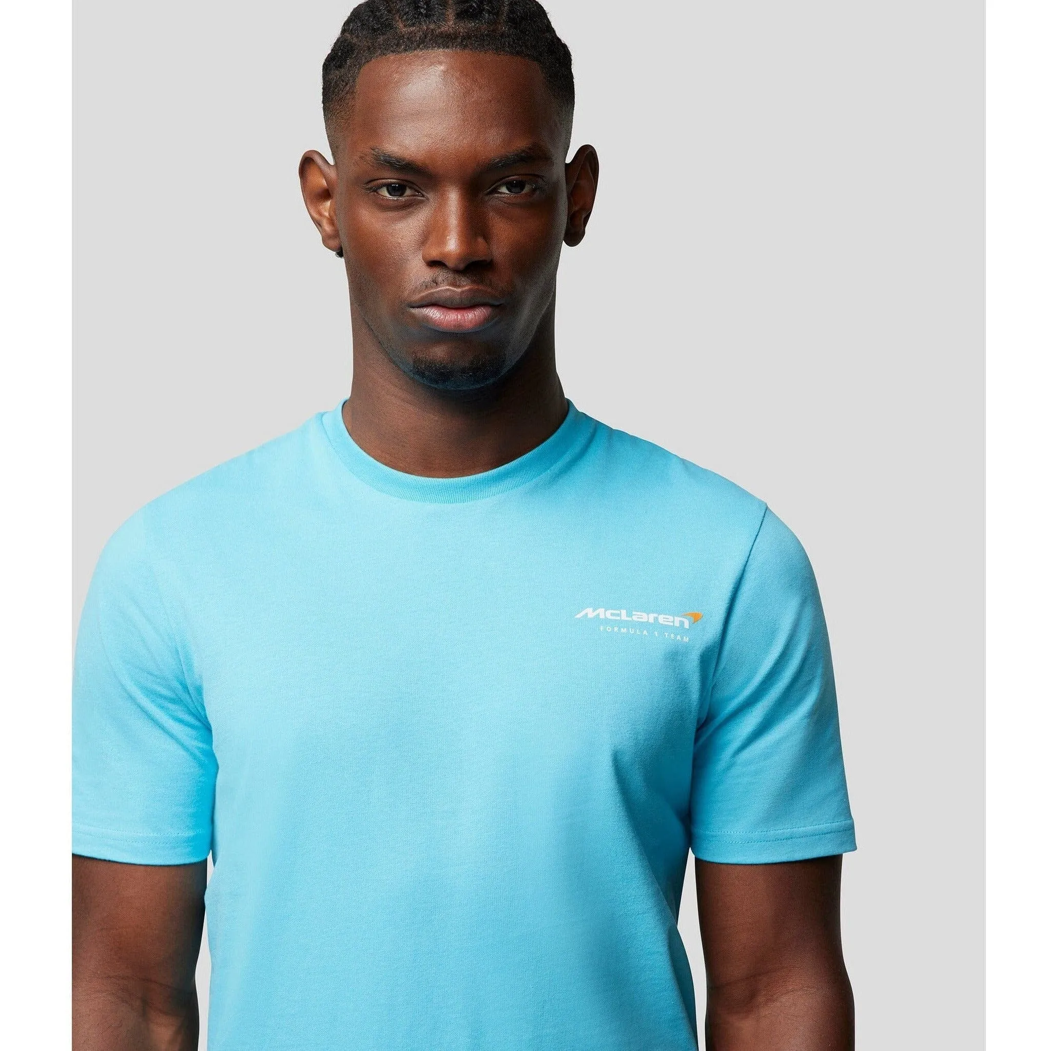 McLaren F1 Men's Dynamic T-Shirt - Cloud Blue/Aquarius/Papaya