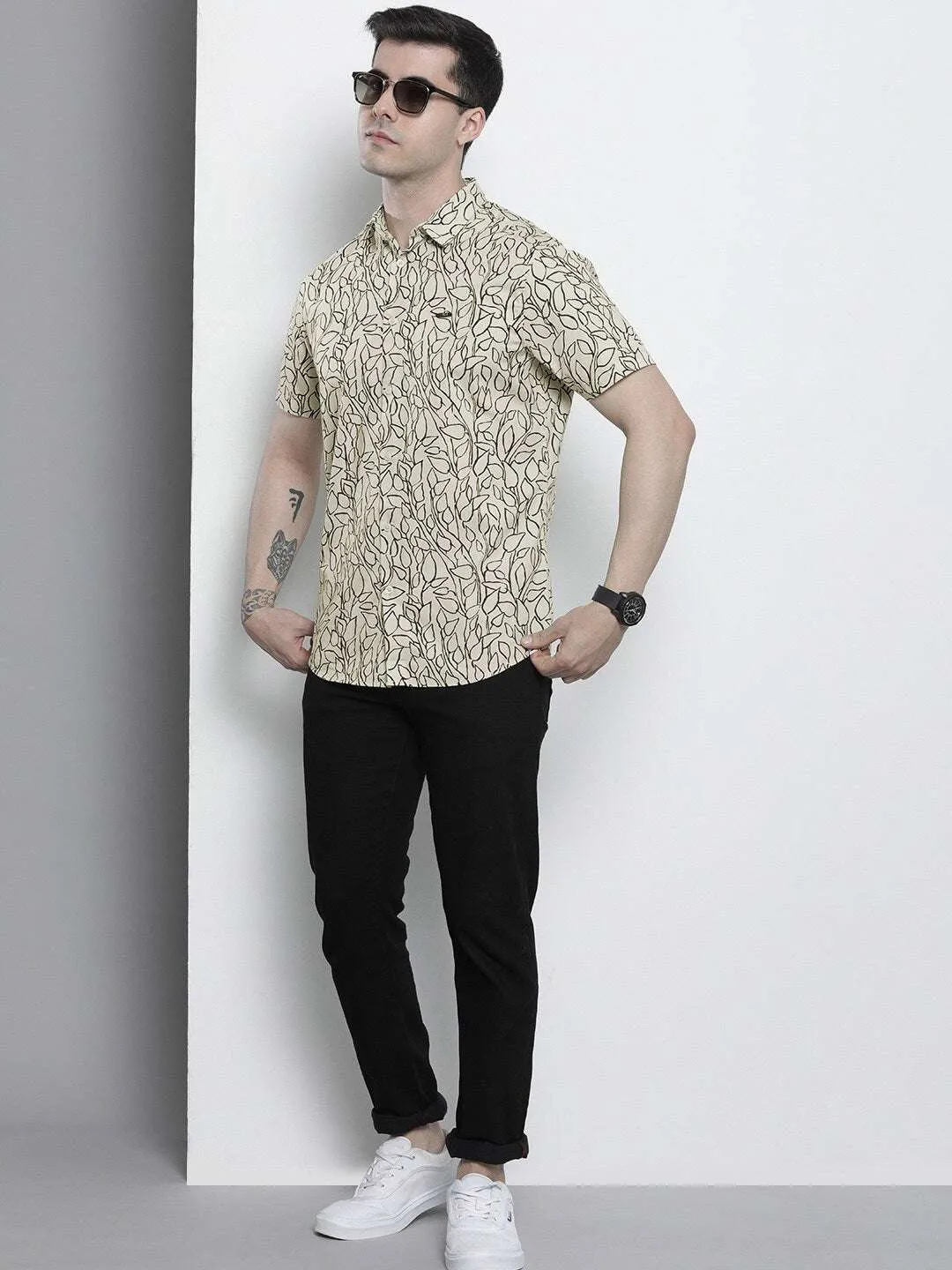 Men Abstract Printed Shirt