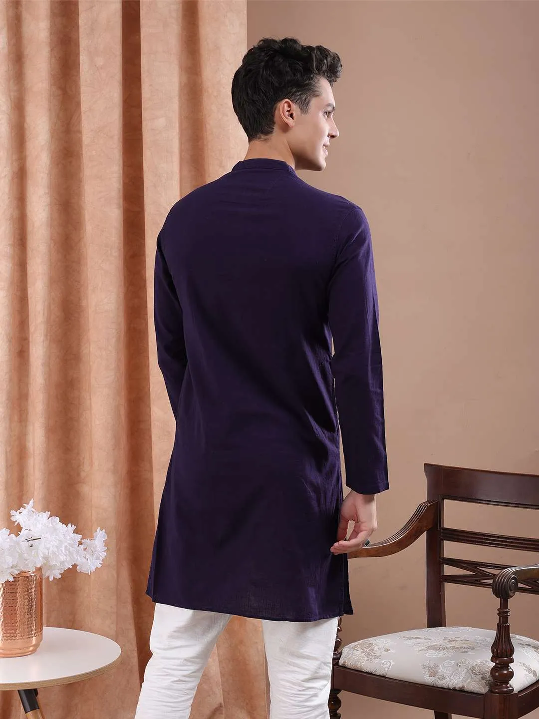 Men Basic Long Kurta