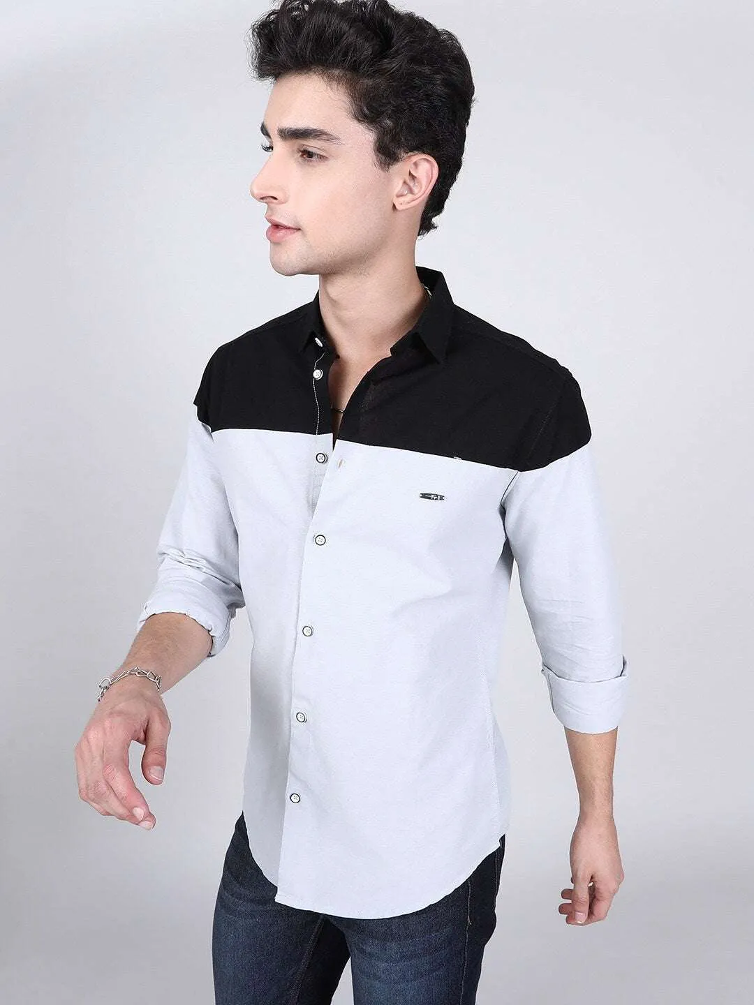 Men Block Shirt