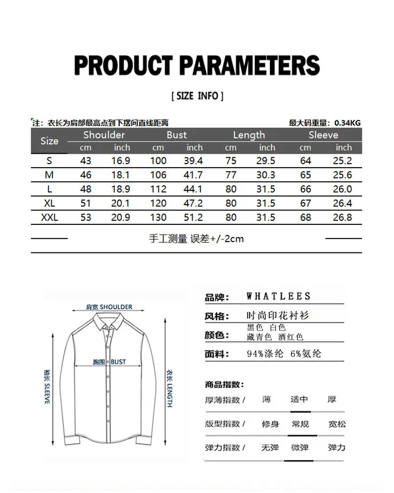 Men Embroidery Turnover Collar Asymmetry Long Sleeves Shirt