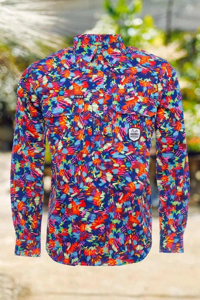 Men's Artsy Fartsy Full Print Workshirt