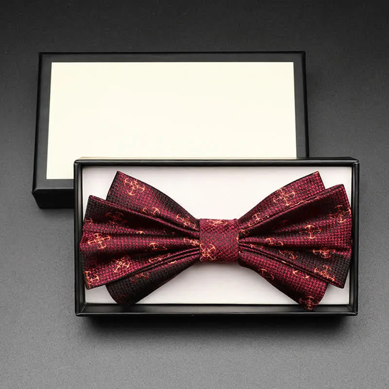 Men's Casual Burgundy Voyager Rudder Bow Tie