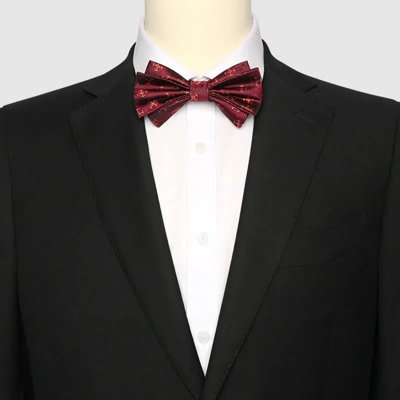 Men's Casual Burgundy Voyager Rudder Bow Tie