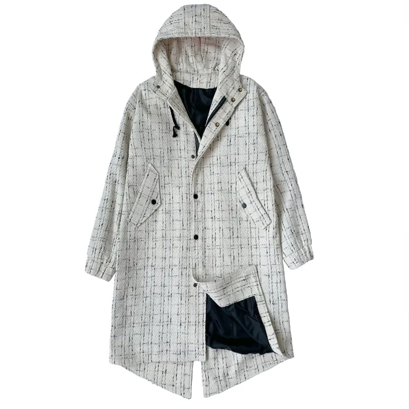 Men's Casual Loose Autumn and Winter Hooded Coat