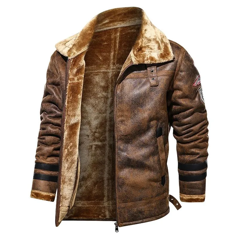 Men's Fur Vintage Jacket 07622008YM