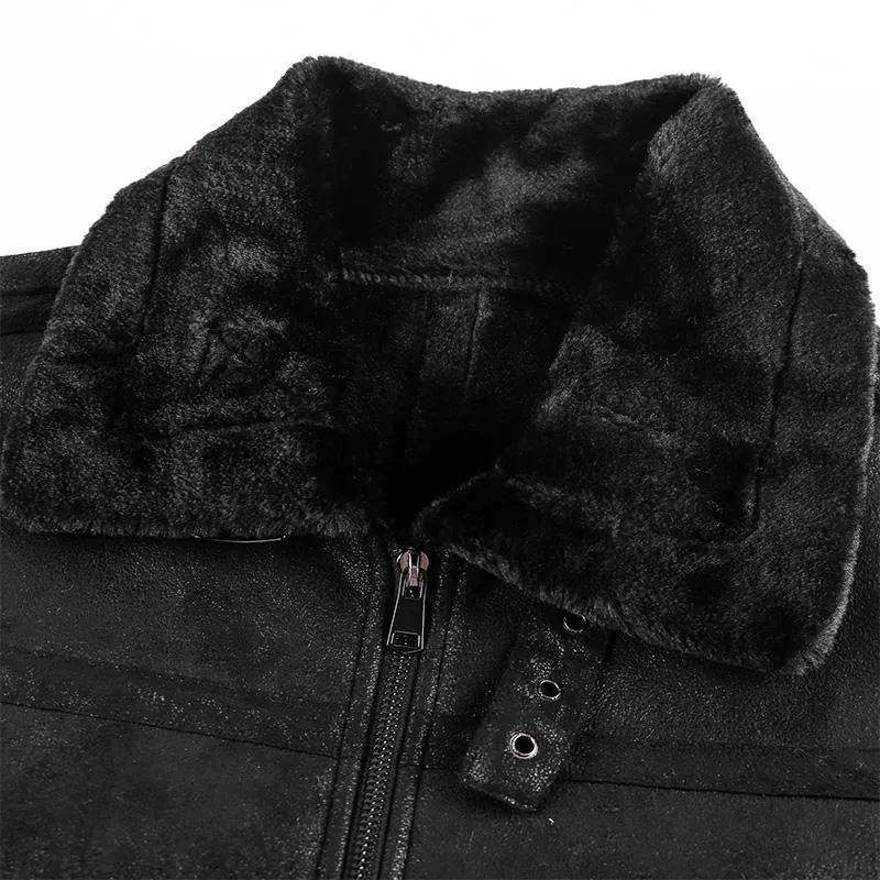 Men's Fur Vintage Jacket 07622008YM