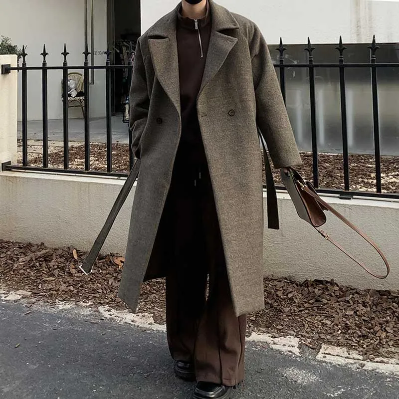 Men's Retro Casual Suit Collar Loose Coat