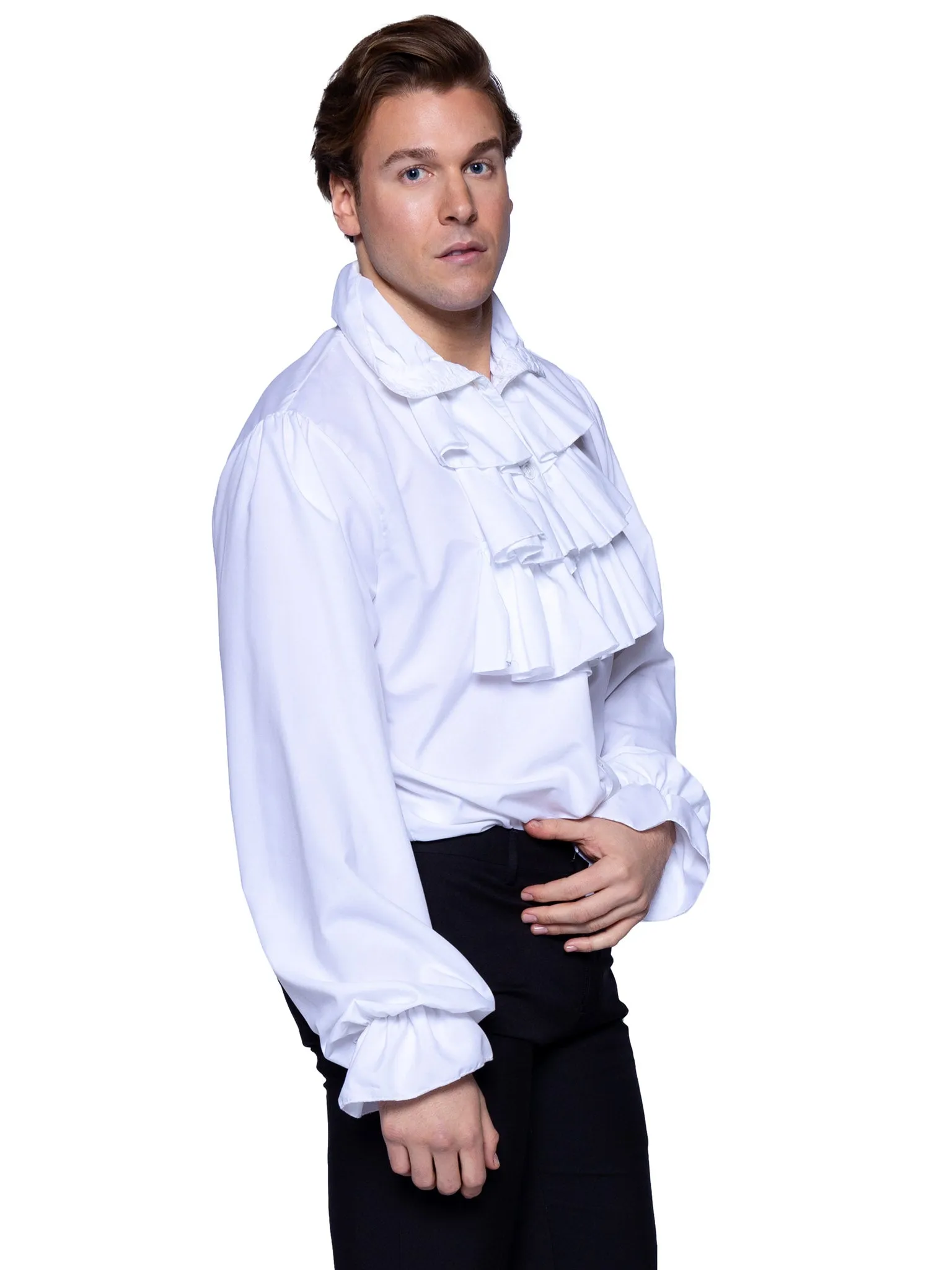 Mens Ruffle Front Costume Shirt