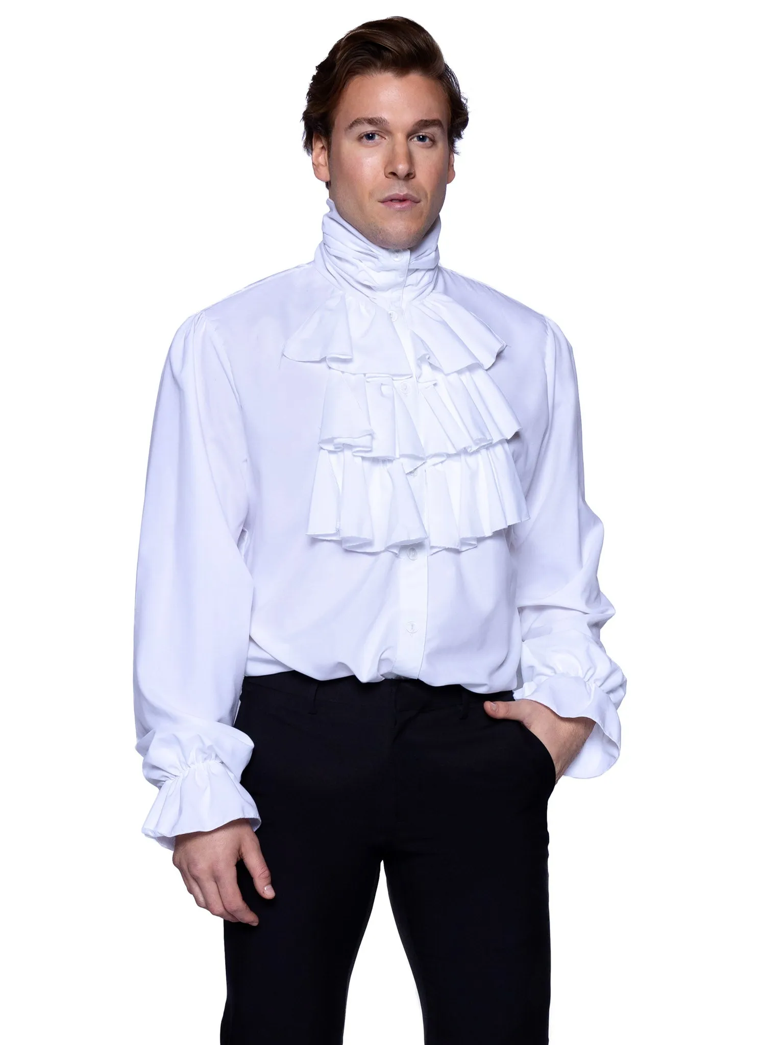 Mens Ruffle Front Costume Shirt