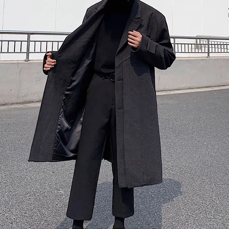 Mid-length Double-breasted Casual Coat