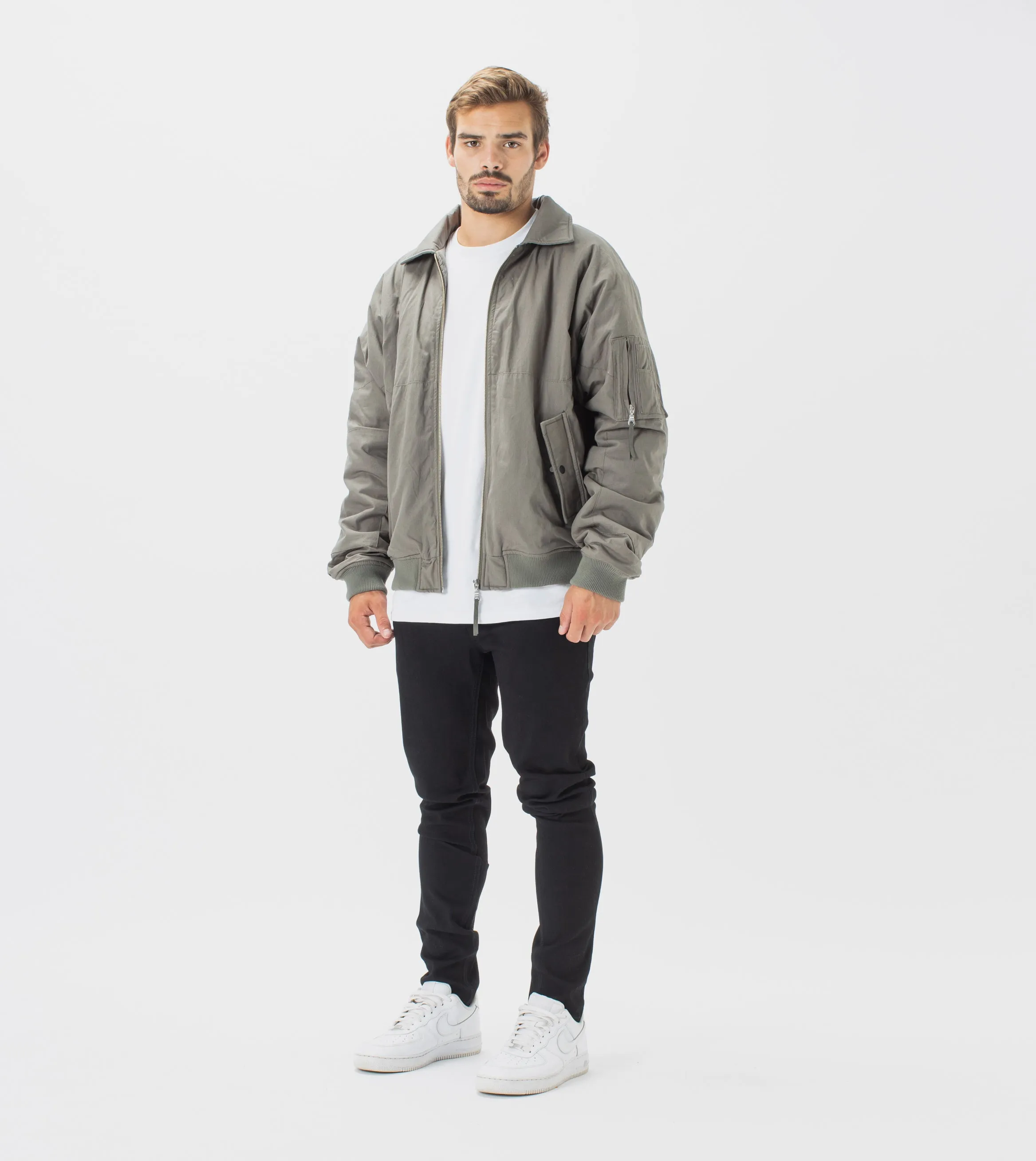 Militat Bomber Jacket Dk Moss